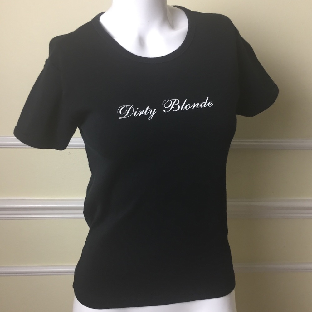 Dirty Blonde Adult Humor Fitted Tee Xs/s